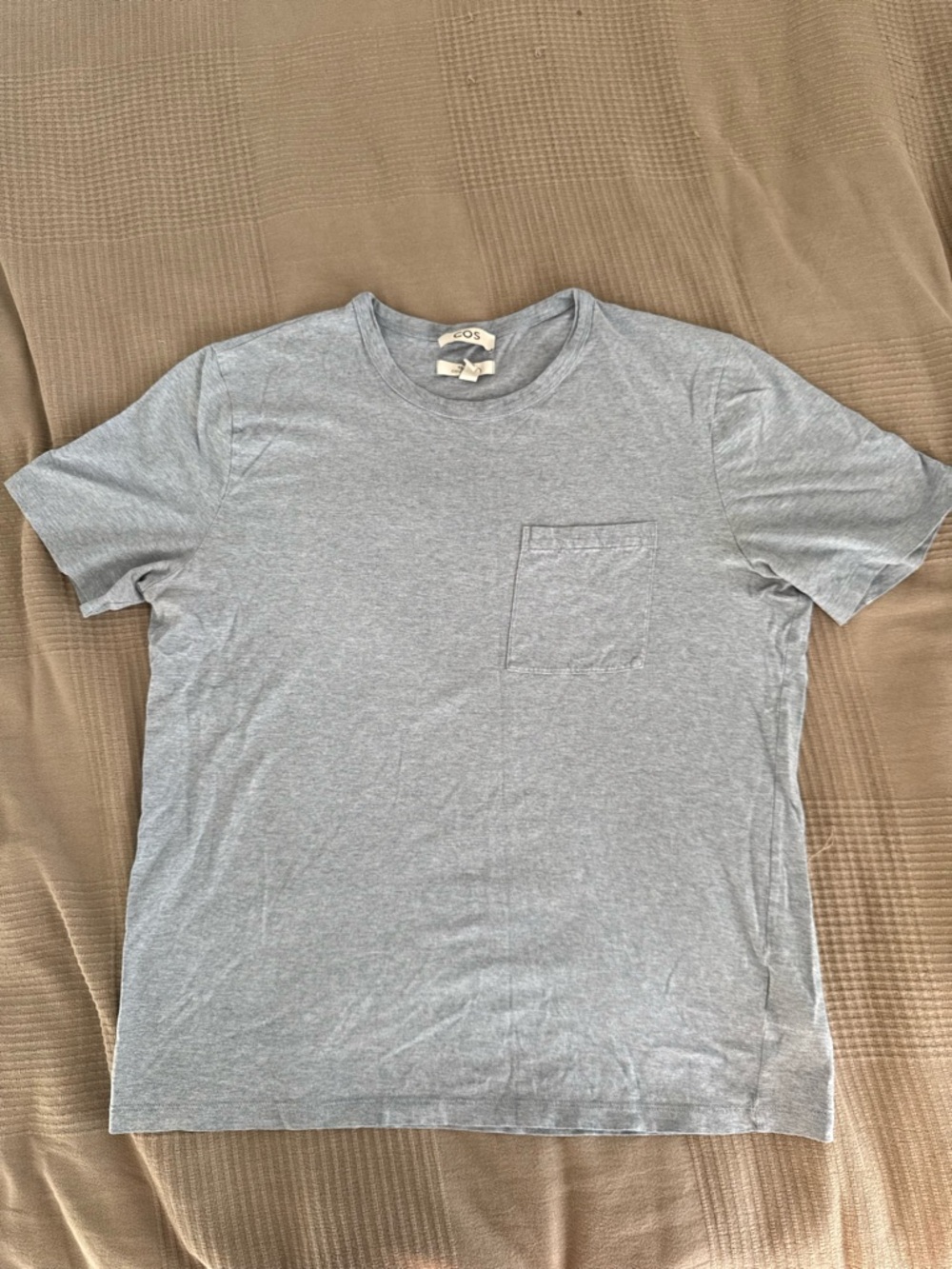 COS Men's Pocket Crew Neck T-Shirt - Light Blue